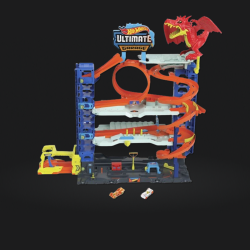 Mattel Hot Wheels City Garáž s drakem