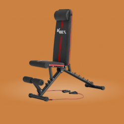 KM-Fit skládací posilovací lavice multifunkční