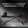 KM-Fit skládací posilovací lavice multifunkční