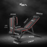 KM-Fit skládací posilovací lavice multifunkční