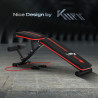 KM-Fit skládací posilovací lavice multifunkční