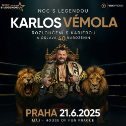 2X VSTUPENKA NA NOC S LEGENDOU - KARLOS VÉMOLA 40